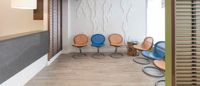 Patient reception area at Durham Kids Dentistry